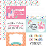 Echo Park My Little Girl 6x4 Journaling Cards Patterned Paper
