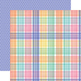 Echo Park My Little Girl Pretty Girl Plaid Patterned Paper