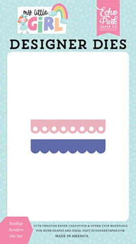 Echo Park My Little Girl Scallop Borders Designer Die Set