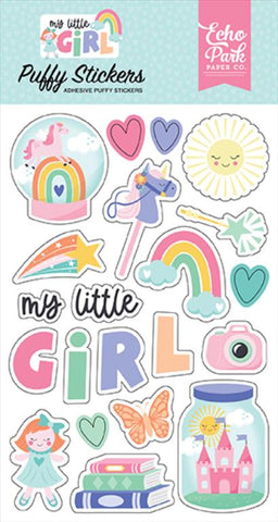 Echo Park My Little Girl Puffy Sticker Embellishments