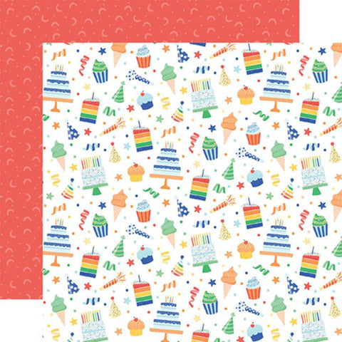 Echo Park Make A Wish Birthday Boy Birthday Wish Treats Patterned Paper