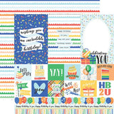 Echo Park Make A Wish Birthday Boy Multi Journaling Cards Patterned Paper