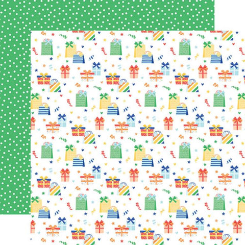 Echo Park Make A Wish Birthday Boy A Gift For You Patterned Paper