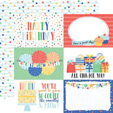 Echo Park Make A Wish Birthday Boy 6x4 Journaling Cards Patterned Paper