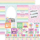 Echo Park Make A Wish Birthday Girl Multi Journaling Cards Patterned Paper
