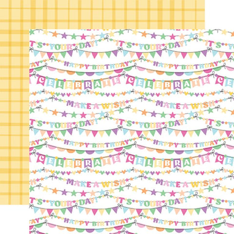 Echo Park Make A Wish Birthday Girl Celebrate Your Day Patterned Paper