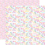 Echo Park Make A Wish Birthday Girl Make A Wish Patterned Paper