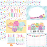 Echo Park Make A Wish Birthday Girl 6x4 Journaling Cards Patterned Paper