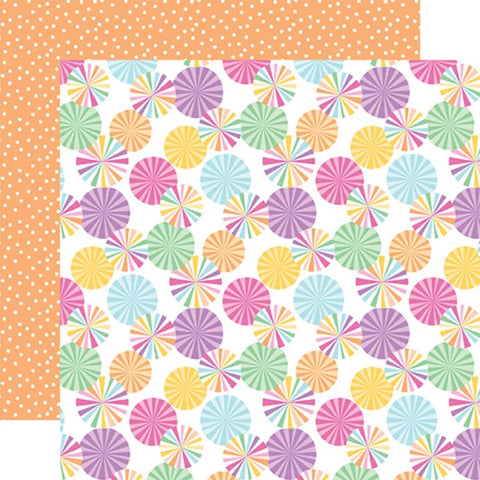 Echo Park Make A Wish Birthday Girl Time To Party Patterned Paper