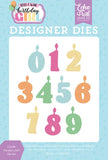 Echo Park Make A Wish Birthday Girl Candle Numbers Girl Designer Die Set