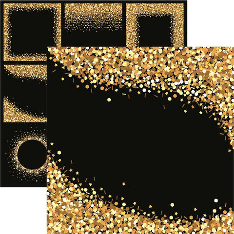 Reminisce New Year Celebration New Years Gold Patterned Paper