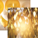 Reminisce New Year Celebration Gold Celebration Patterned Paper