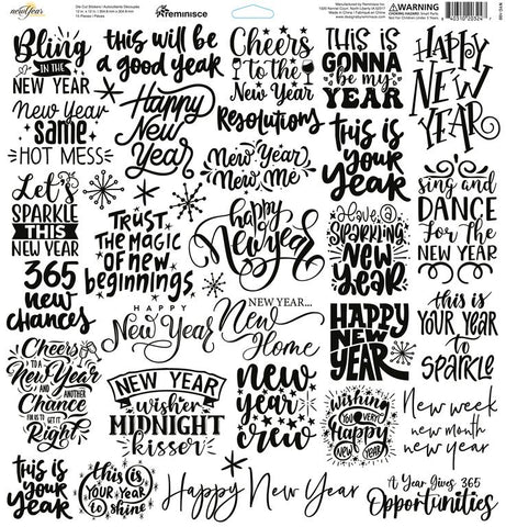 Reminisce New Year Celebration 12x12 Custom Sticker Sheet