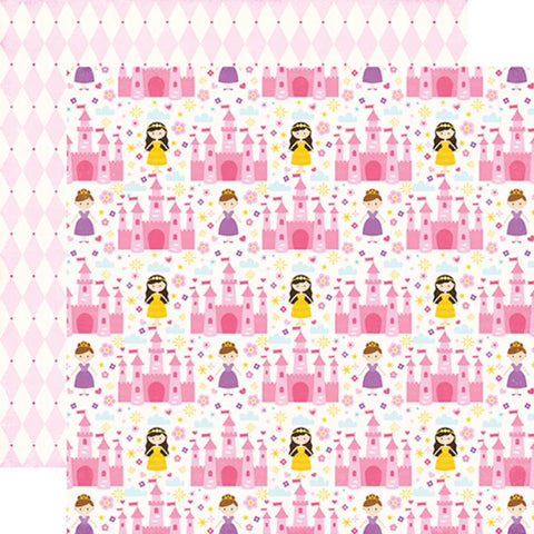 Echo Park Perfect Princess Fairy Tale Castle Patterned Paper