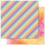 Paper Rose Studio Rainbow Twirl Paper D 12x12 Patterned Paper
