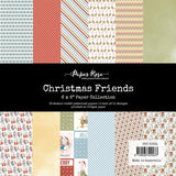 Paper Rose Studio Christmas Friends 6x6 Paper Collection