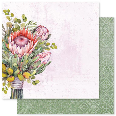 Paper Rose Studio Blooming Proteas Paper A Patterned Paper