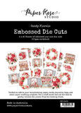 Paper Rose Studio Candy Florals Embossed Die Cut Embellishments