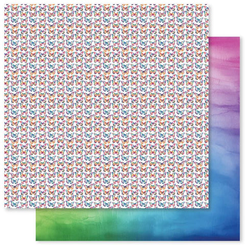 Paper Rose Studio Rainbow Garden Basics Paper C Patterned Paper