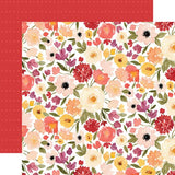 Carta Bella Flora No. 5 Warm Large Floral Patterned Paper