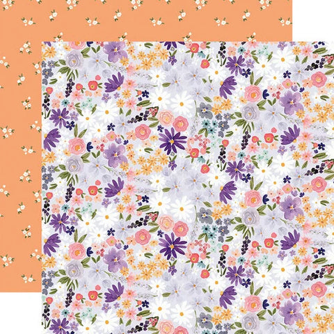 Carta Bella Flora No. 5 Cool Small Floral Patterned Paper
