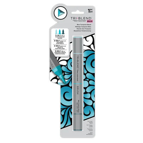 Spectrum Noir TriBlend Brush Marker - Blue Turquoise Blend