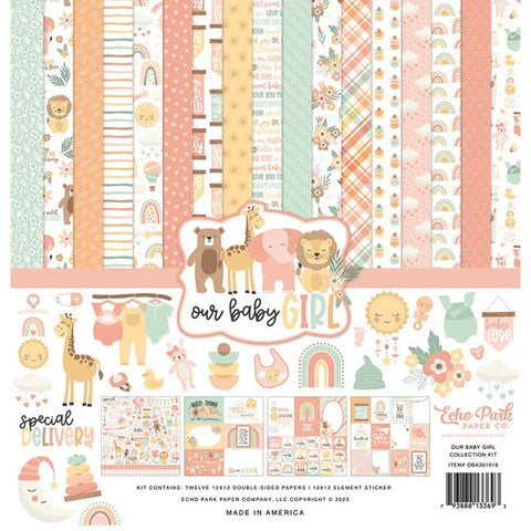 Echo Park Our Baby Girl Collection Kit