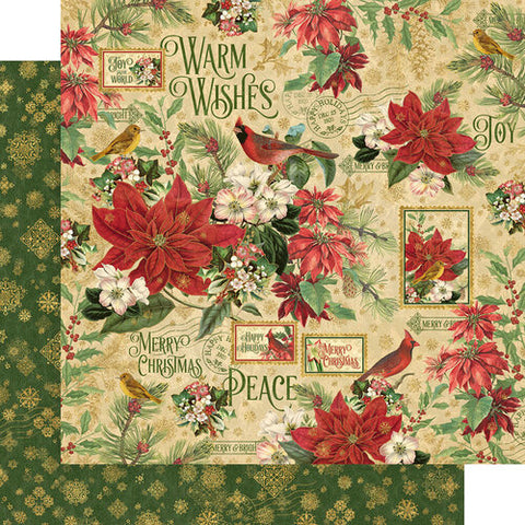 Graphic 45 Warm Wishes Peace and Plenty Patterned Paper