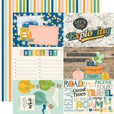 Simple Stories Happy Travels 4x6 Elements 12x12 Patterned Paper