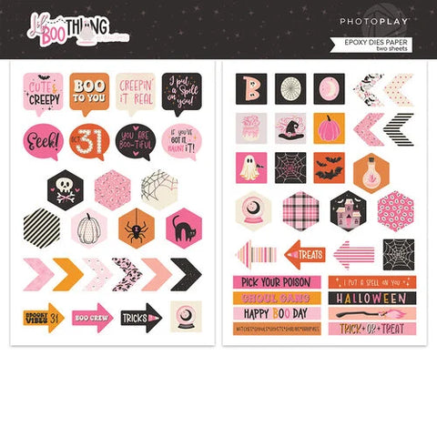 PhotoPlay Paper Lil' Boo Thing Epoxy Dies Embellishments