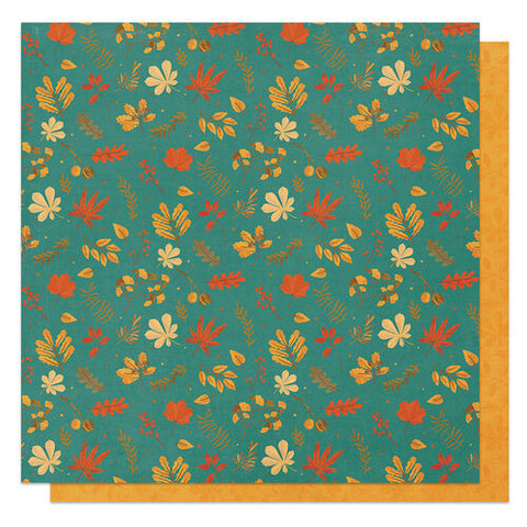 PhotoPlay Paper Thankful Falling Leaves Patterned Paper