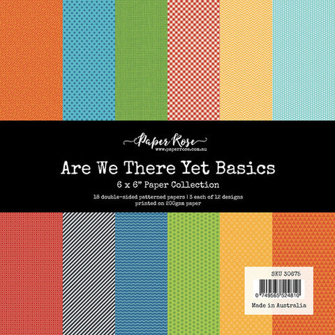 Paper Rose Studio Are We There Yet Basics 6x6 Patterned Collection