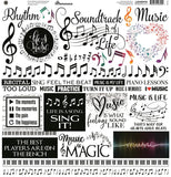 Reminisce Soundtrack of Life 12x12 Sticker Sheet