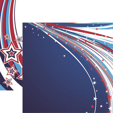 Reminisce Star Spangled Celebration Home of the Brave Patterned Paper