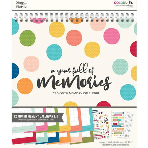 Simple Stories  A Year Full of Memories-12 Month Memory Calendar