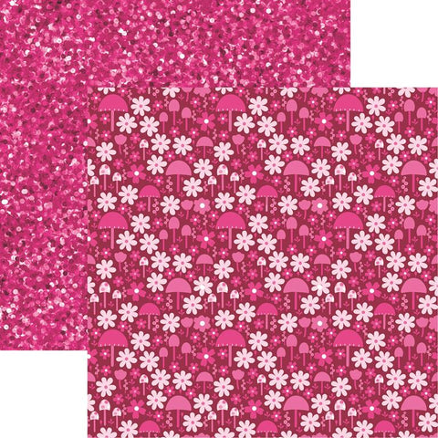 Reminisce Think Pink! Flower Power Patterned Paper