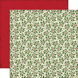 Echo Park The Story of Christmas Holly Scrapbook Paper