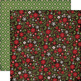 Echo Park The Story of Christmas Flowers Scrapbook Paper