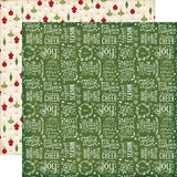 Echo Park The Story of Christmas Words Scrapbook Paper
