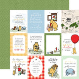 Echo Park Winnie The Pooh 3x4 Journaling Cards Patterned Paper
