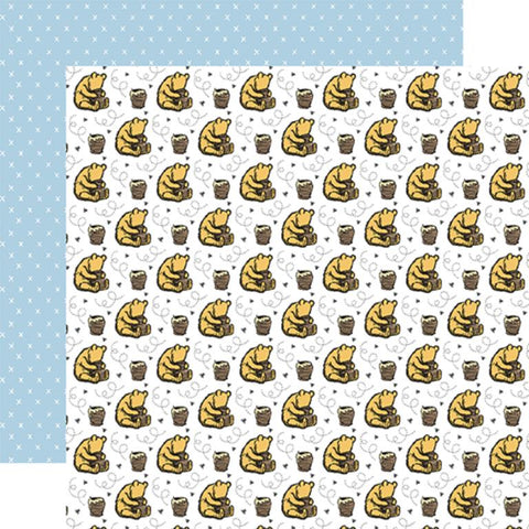 Echo Park Winnie The Pooh Honey And Pooh Bear Patterned Paper