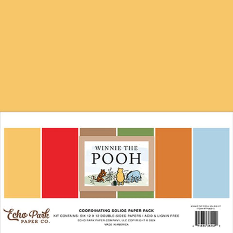 Echo Park Winnie The Pooh Solids Paper Pack