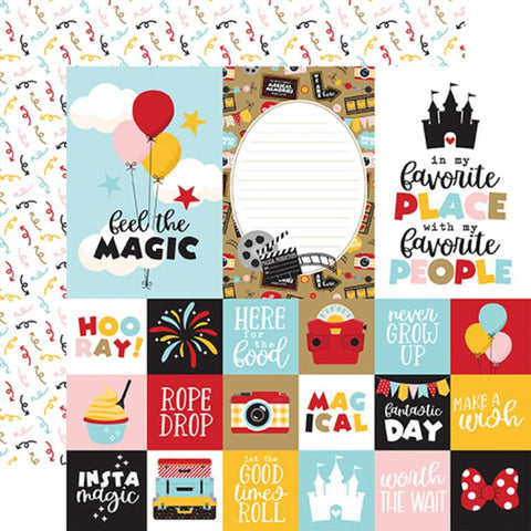 Echo Park Wish Upon A Star 2 Multi Journaling Cards Patterned Paper
