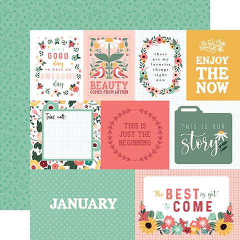 Echo Park Year In Review January Patterned Paper