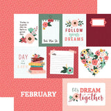 Echo Park Year In Review February Patterned Paper