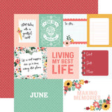 Echo Park Year In Review June Patterned Paper