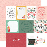 Echo Park Year In Review July Patterned Paper