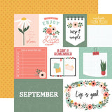 Echo Park Year In Review September Patterned Paper