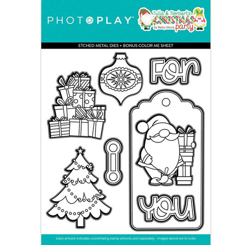 PhotoPlay Paper Tulla & Norbert's Christmas Party Christmas Morning Etched Dies