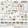 Simple Stories Simple Vintage Winter Woods 12x12 Cardstock Sticker Sheet